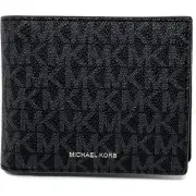 NWT Michael Kors Men's Cooper Logo Billfold Wallet with Coin Pouch Black-OS