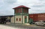 Bachmann HO Falls Junction Wood Switch (Interlocking) Tower Scene Scapes 35113