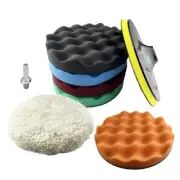 7PCS 7” Buffing and Polishing Pad Kit,Compound Buffing Sponge Pads Cutting Po...