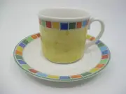 VILLEROY BOCH TWIST ALEA LIMONE BREAKFAST CUP & SAUCER - 3" x 3 3/8" 1304E