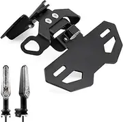 Plate Holder LED Turn Signal Fit For YAMAHA MT07 FZ07 YZF R7 2014-2025 MT-07 Motorcycle Tail License Plate Holder Light.(Holder and Light B)