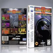 Sega Saturn Custom Case - NO GAME - Mortal Kombat 2