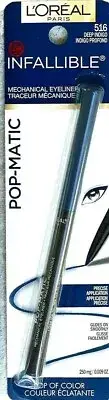 3 L'Oreal Mechanical Eyeliner Infallible Pop-Matic ''516 Deep Indigo''