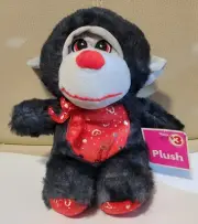 Midwood Gray Red Monkey Plush 9” Hearts Gift NEW