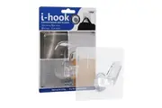 White Magic i-Hook 10cm Multi-Surface Wall Mounted Hook Organiser Large Clear