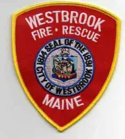 MAINE ME WESTBROOK FIRE DEPARTMENT NICE SHOULDER PATCH POLICE SHERIFF