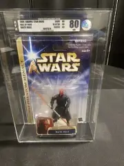 2004 HASBRO STAR WARS HALL OF FAME DARTH MAUL *AFA 80 GRADED*