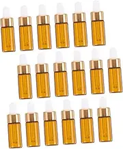 TOVINANNA 25pcs 5ml Glass Eye Dropper Bottles Empty Perfume Bottles for Travel Subpackaging Random Color