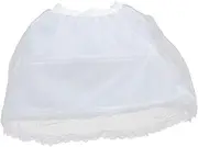[JEWEDECO] Elegant Dress Petticoat Elastic Waist Skirt Boning for Women Girls for Events