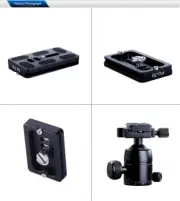 Quick Release Plate Tripod Ball Head 1/4" Screw for Arca Swiss Tripod Ballhead
