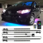 For Honda Fit 2006-2020 RGB Underglow Neon Light Strip Music Chasing Bluetooth