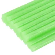 Mini Hot Glue Gun Sticks 8" x 0.43" for Glue Guns Glitter Fruit Green 16pcs