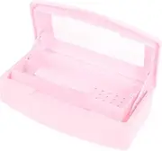 Minkissy Nail Kit Storage Box Professional Nail Tool Sterilizer Plastic Tray Manicure Set for Beauty Salons