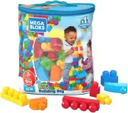 Mega Bloks First Builders Big Building Bag with Big Building Blocks, Building 80