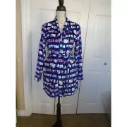 Hello Kitty plush fleece short robe, women size Snall NEW