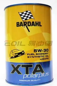 在飛比找Yahoo!奇摩拍賣優惠-【易油網】【缺貨】BARDAHL 5W30 XTA POLA