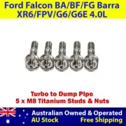 Titanium Turbo To Dump Pipe Stud Kit For Ford Falcon XR6 BA/BF/FG FPV 4.0L