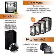 Hydroponics LED Grow Light Tent Mylar Grow Room For Ventilation Kit Grow System