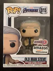 Funko Pop Captain America Old Man Steve #915 Amazon Exc w/protector