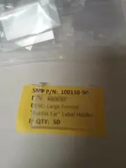 LABLE HOLDER QYT 50 CLEAR FOR SHELVES 7"x2.5"
