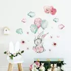 Cute Animals Wall Sticker Watercolor Vinyl Stickers Nursery Room DIY Decorations