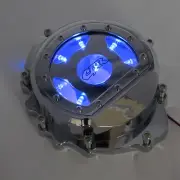LED Left Engine Stator Cover Blue For Honda 2007-2024 CBR600RR 09-24 CBR600RA