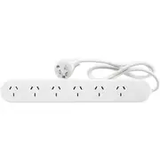 HPM R105/6 6 Way Power Board Includes Flat Fitting Plug 1 Metre Power Cord 6 WAY POWER BOARD
