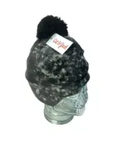 Cat & Jack Boys OSFM Black Winter Beanie Hat Fleece NEW