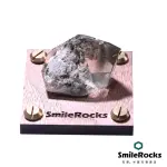 【SMILEROCKS 石麥】白綠幽靈隨形冰塊 4.5X3.2X2.2CM(淨化水晶 附SMILEPAD 6X6 底板)