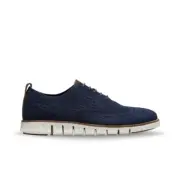 Cole Haan Men's Zerogrand Wingtip Oxford C24947 Marine Blue Stitchlite/Ivory NWB