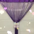 1x2m Tassel Curtains Lightweight DIY Shiny String Curtain for Beauty Salon Hotel