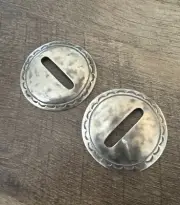 Pure Dixie Silver Concho Pair (1 1/4” Slot) - Dixie Fix Concho
