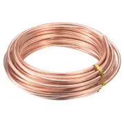 Soft Copper Wire (6 Gauge, 19.5 FT), 99.9% Pure Bare Copper Wire for Crafts
