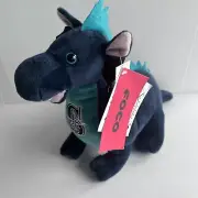 Seattle Mariners FOCO Plush Dragon 9” Blue Embroidered Details NWT MLB