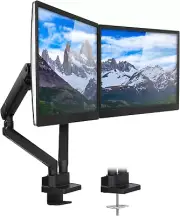 Dual Monitor Arm Mount Desk Stand | Premium Quality | Articulating Mechanical Sp