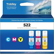522 Ink Refill Bottles ET-2800 ET-4800 ET-2400 ET-2803 for 522 Ink Bootles Compatible for Ecotank ET 2800 ET 4800 ET2800 ET 2400 ET4800 ET 2803 ET-2720 ET-4700 ET-4810 ET-2840 Printer (Not Subli)