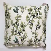 PARISIENNE MARCHE FRENCH OLIVE Branch BEIGE 22" PILLOW New NWT