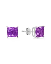 MaxColor 14K 3.00 ct. tw. Amethyst Studs