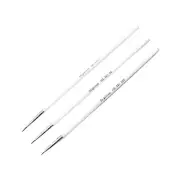3X Miniature Paint Brush Set Professional Sable Hair Fine Detail Art Nail B