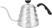 Stainless Steel Household Coffee Drip Gooseneck Kettle Pot Pour Over Teapot Silver 1200ml 1000ml Home Bar Coffee Shop (1200ml)