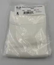 Compression Socks Ames Walker 20-30mmHg Medical Knee High Closed Toe Med White
