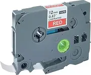 NEOUZA White On Red Label Tape Compatible for Brother Tz Tze 435 Tz-435 Tze-435 12Mmx8M 0.47" X26.2'