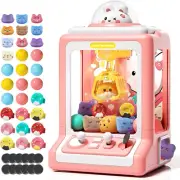 Rabbit Claw Machine for Kids, Mini Vending Machine with Game Coins & Music, Priz