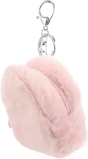 [DEARMAMY] Cute Plush Pouch for Girls Plush Purse with Keychain Mini Wallet for Organizing and Earphones