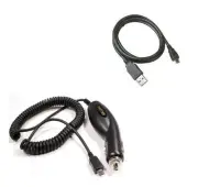 Car Charger+5ft USB Cord Cable for Samsung Galaxy Tab A6 7.0 SM-T285 Tablet