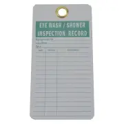 Manufacturer Varies Eye Wash/Sh Inspection Rcd Tag,PK25 8Z511 Manufacturer