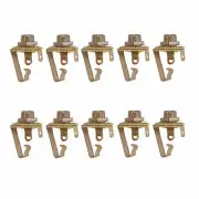 (10) Pack 1/4 Inch Instrument Guitar Audio Phone Phono Jack Mono Open Circuit