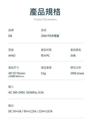 APPLE蘋果 Type-C To Lightning 20W 旅充組 PD充電 充電器+充電線 (7折)