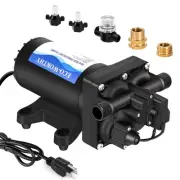 110V AC Fresh Transfer Diaphragm Water Pump On Demand 5.5GPM 70PSI High Press...