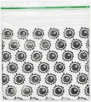 Grip Seal Bags Zip Lock Bags Resealable Plastic Bags Baggies (40x40 mm (200 Pcs), Ball)
